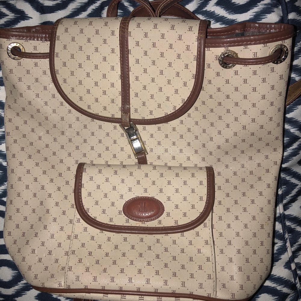 EL Sport Leather Mini Backpack